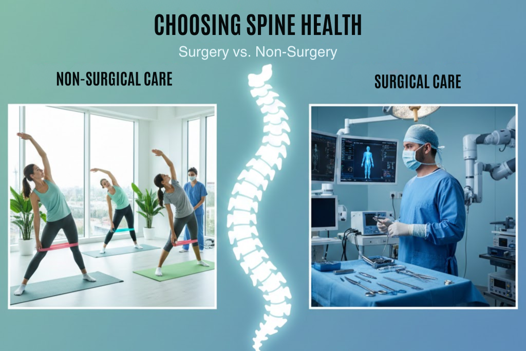 Choosing Spine Health: Surgery vs. Non-Surgery Choosing Spine Health: Surgery vs. Non-Surgery