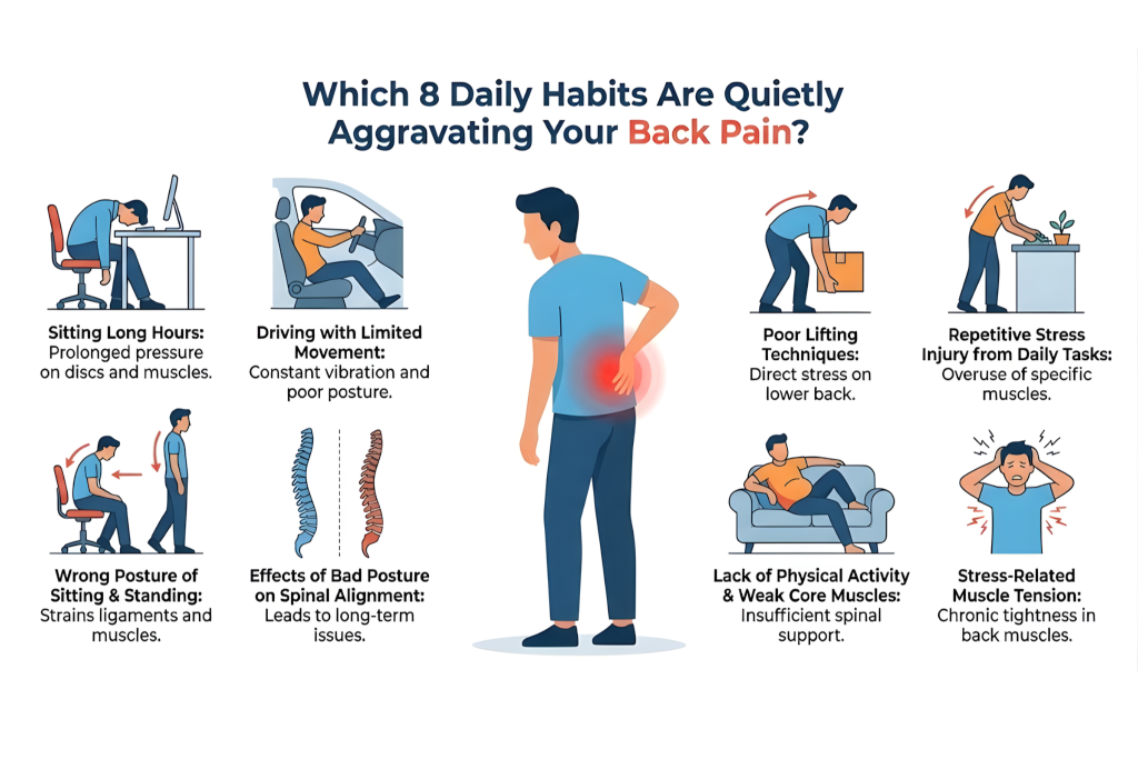 8 Daily Habits That Can Aggravate Back Pain 8 Daily Habits That Can Aggravate Back Pain